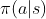 \pi(a|s)