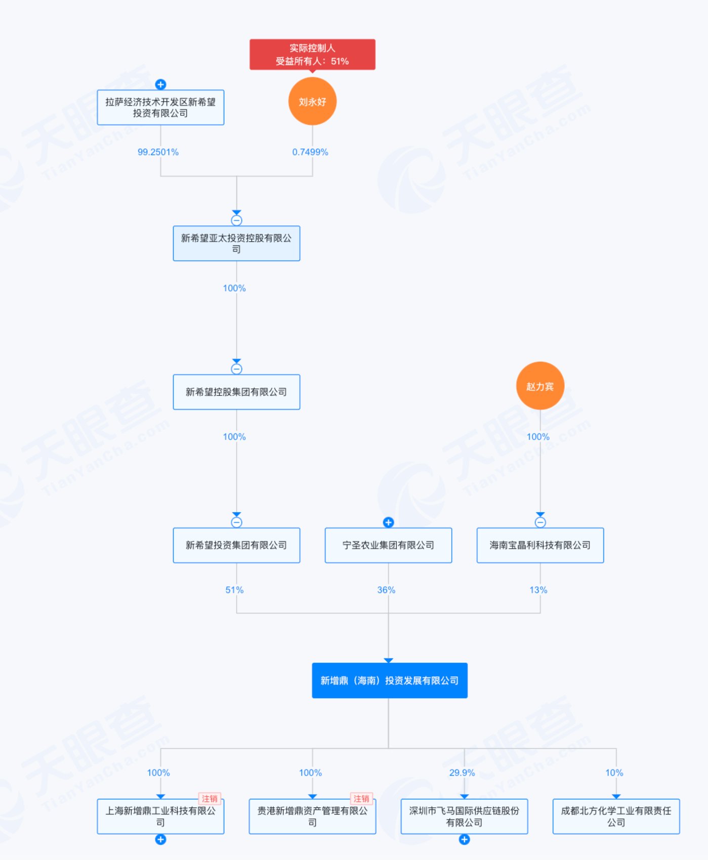 (新增鼎股权结构图,来源:天眼查)