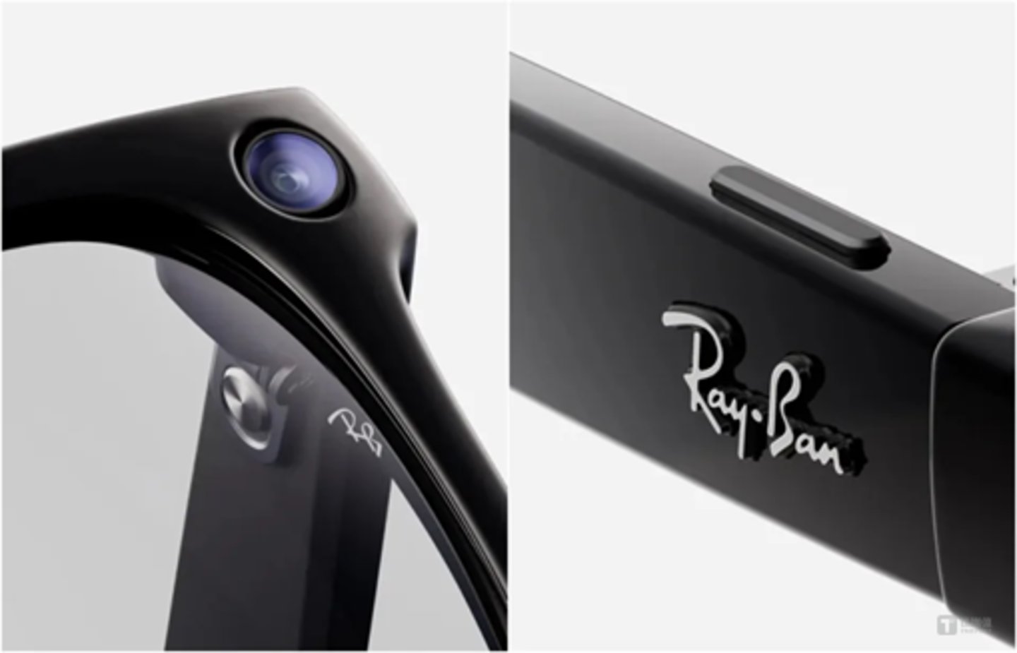 Meta Ray-Ban眼镜设有两个镜头，配置按钮可一按录像及拍照，图源Meta