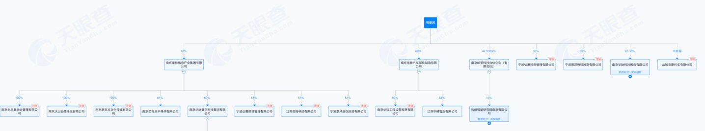(胥爱民对外投资穿透,来源:天眼查)